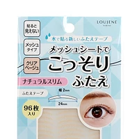 Double Eyelid Tapes (PE/Use With Water/Mesh Sheet/For Thin Eyelids/02 Slim/2.4x0.2cm (96pcs))