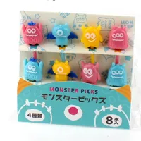 Food Picks (Styrene/Monsters/Monsters:4.5x1.5x0.7cm/With Wings:4.5x2.5x0.5cm/8pcs)
