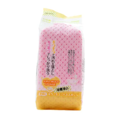 Pink Thick Bathroom Cleaning Sponge