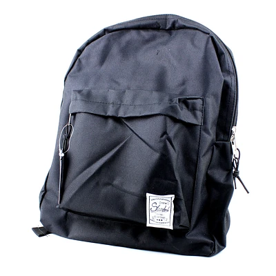 Black Lightweight Backpack with a Front Pocket