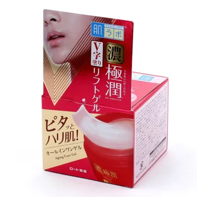 Rohto Hadalabo Rich Hyaluronic Acid All-In-One Skin Care Jaw Line Lift Up Slightly Acidic Mild Face Lotion Gel 100g