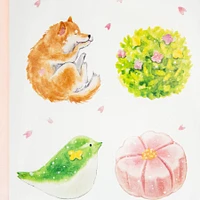Active Coporation Shiba Dog & Delicious Spring Greeting Card