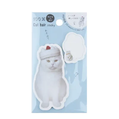 Cat Hair Sticky Notes (40 Sheets