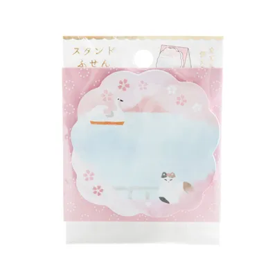 Active Coporation Stand Fusen Spring Cat Sticky Notes