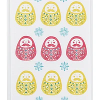 Japanese Style Lucky Charm Themed Daruma Doll Stickers