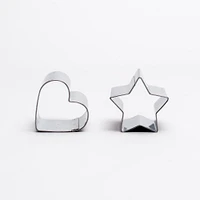 Fancy Cookie Cutter (Star & Heart 2pcs)