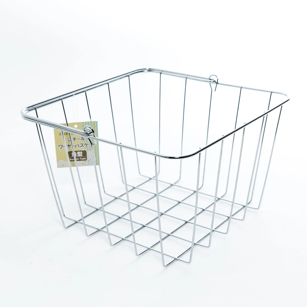 Square Steel Basket with Handle - Case of 8