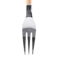 Stainless Steel Dessert Fork with Wooden Handle (9.6cm)