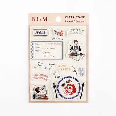 BGM Record / Gourmand Clear Stamps
