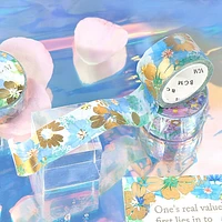 BGM Flower Melody American Blue Masking Tape