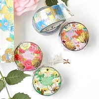 BGM Flower Melody American Blue Masking Tape