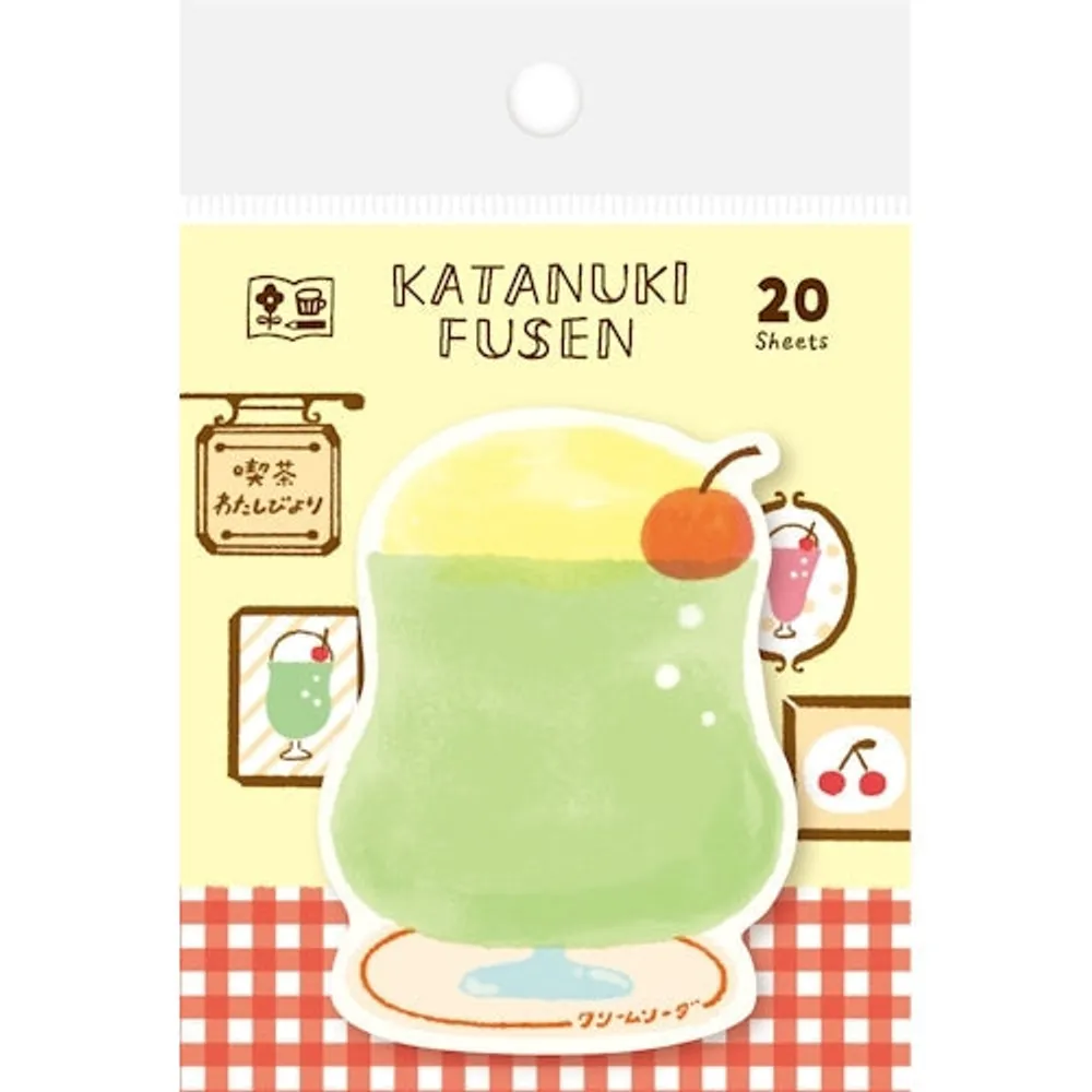 Furukawa Shiko Cream Soda Die-Cut Sticky Notes QF128