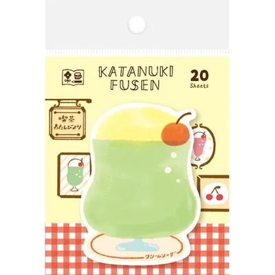 Furukawa Shiko Cream Soda Die-Cut Sticky Notes QF128