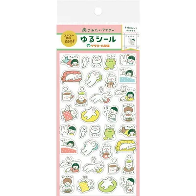 Furukawa Shiko Yuru Japanese for Relaxed Stickers QS137