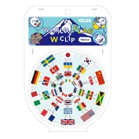 Velos Binder Clip World Flag 10 pc