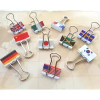 Velos Binder Clip World Flag 10 pc