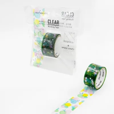 Round Top Masking Tape Clear Masking Tape Butterfly - Butterfly