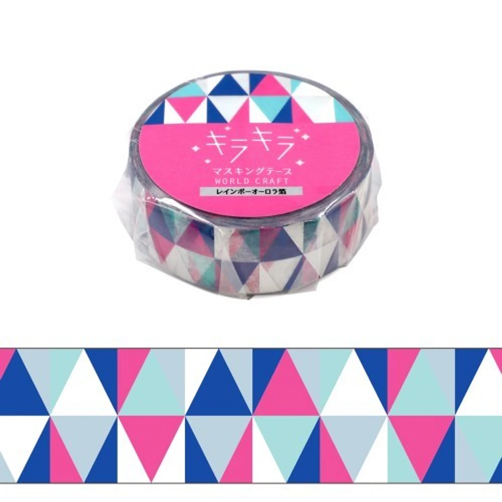 World Craft Glittery Triangles Masking Tape KRMT15-055