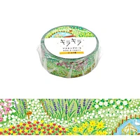 World Craft Glittery Flower Garden Masking Tape KRMT15-068