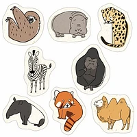 Seal Do 32pcs Endangered Animals: Animals on Land Sticker Flakes bp-fs-10001