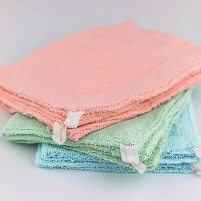 Cleaning Cloth ( w / String / PK*GN*BL / 30x20cm (2pcs) ) - Pink