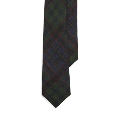 Plaid-Print Cashmere-Silk Tie