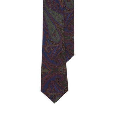 Paisley-Print Cashmere-Silk Tie