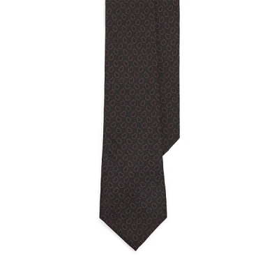 Pine-Print Silk Tie