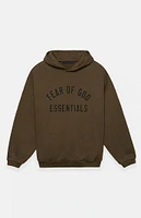 Fear of God Essentials Olive Fleece Hoodie