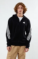 adidas Essentials Fleece 3-Stripe Full Zip Hoodie