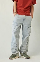 Pacsun Dylan Baggy Jeans Cargo Light Indigo
