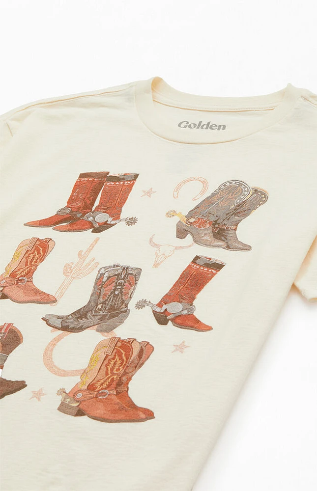 Kids Cowboy Boots Sketch T-Shirt