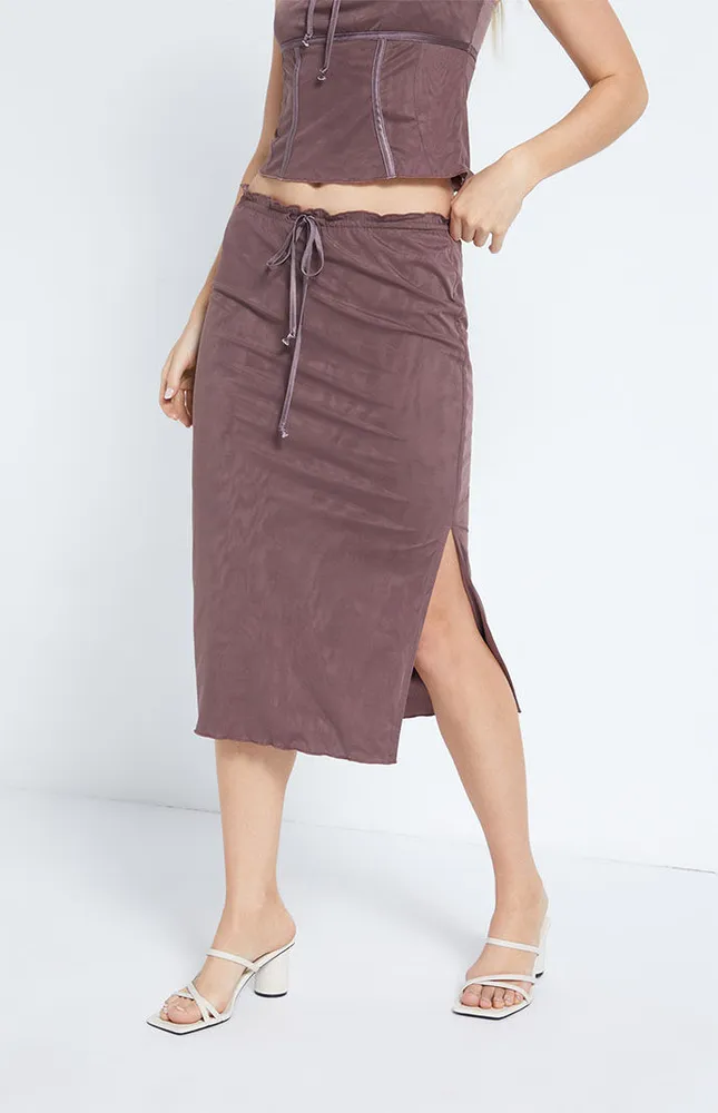 Mesh Midi Skirt