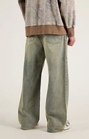 PacSun Blake Tinted Extreme Baggy Jeans Light Indigo