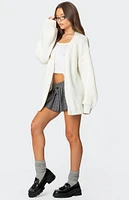 Edikted Mathilde Oversized V Neck Cardigan