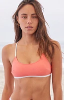 Cupshe Coral Scoop Bralette Bikini Top