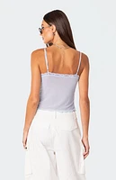 Edikted Crossover Mesh Tank Top