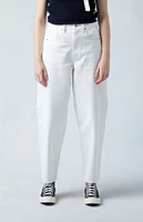 PacSun Eco White Barrel Jeans