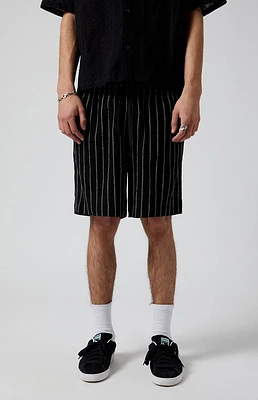 PacSun Black Stripe Linen Shorts