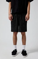 PacSun Black Stripe Linen Shorts