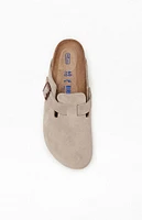 Birkenstock Women's Boston Soft Footbed Clogs Taupe