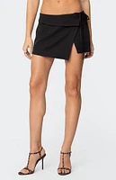 Edikted Selena Asymmetric Wrap Mini Skirt