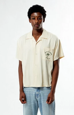 PacSun Palm Springs Embroidered Woven Camp Shirt