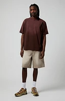 Pacsun Khaki Baggy Denim Shorts