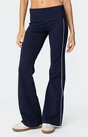 Edikted Livie Fold Over Flared Leggings