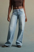 RARE DNM EDIT Light Indigo Low Rise Baggy Jeans