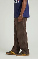 Pacsun Brown Pinstripe Tony Baggy Track Pants