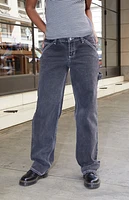John Galt Black Crispina Low Rise Carpenter Jeans