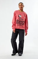 Peanuts Records NYC Headphones Crew Neck Sweatshirt