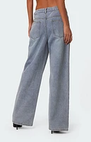 Edikted Wynn Low Rise Oversized Jeans